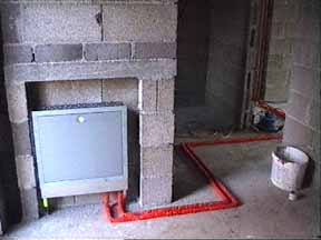 Fu&szlig;bodenheizkreisverteiler Erdgescho&szlig;