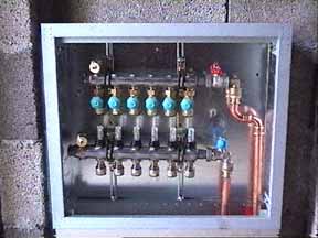 Fu&szlig;bodenheizkreisverteiler Erdgescho&szlig;