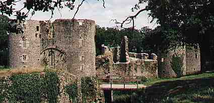 Die Burgruine von Ranrouet